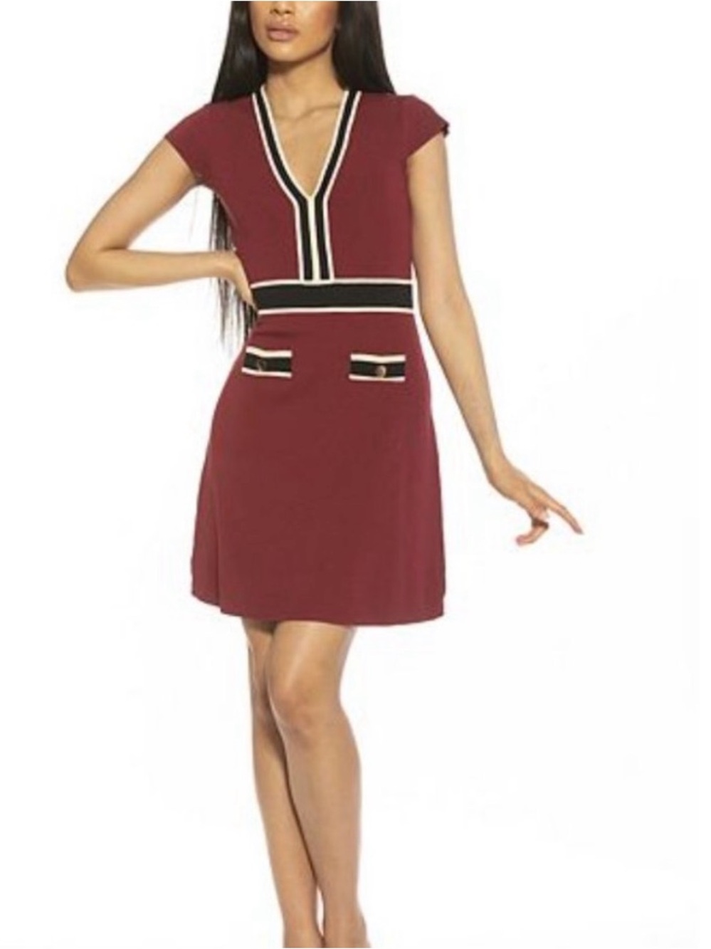 ALEXIA ADMOR Mirah Fit & Flare Dress(M)|*FIT SLIMS BODY n MATERIAL SNATCHES YOU*